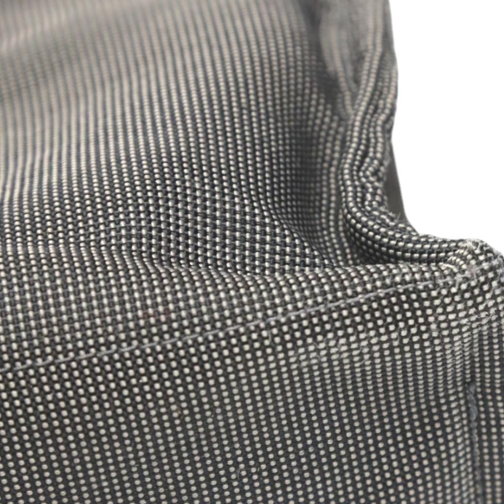 HERMES Tote MM Her Line canvas Tote Bag canvas gray Used
