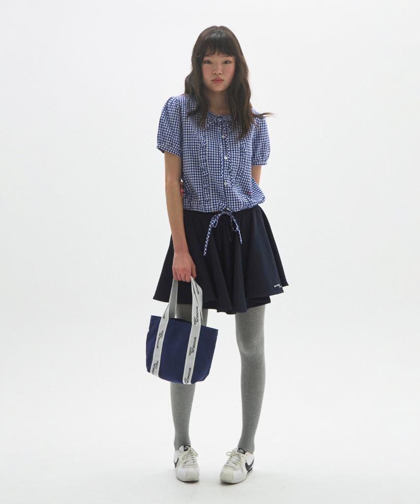 Moonsun M.C Logo Webbing Mini Bag / Navy