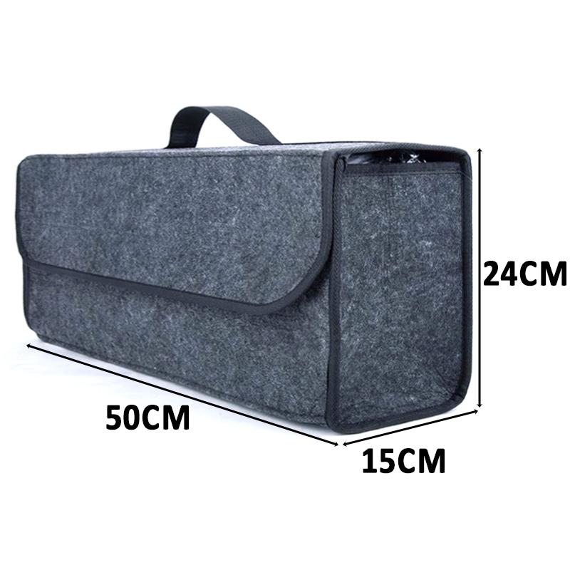 

Органайзер для багажника автомобиля, мягкий войлочный ящик для хранения, сумка для хранения автомобиля, большой противоскользящий отсек, органайзер для хранения в багажнике, аксессуары