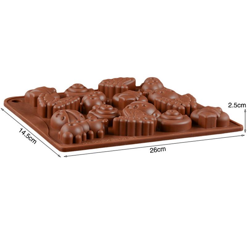 Baking Tools Insect/Bee/Butterfly Shape Cake Mold Silicone Mold Candy Jelly Chocolate Mould Fondant Cake Decorations