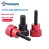 M3M4 Aluminum Alloy Hand-Tightening Flat Head Knurled Adjustment Screw Bolt