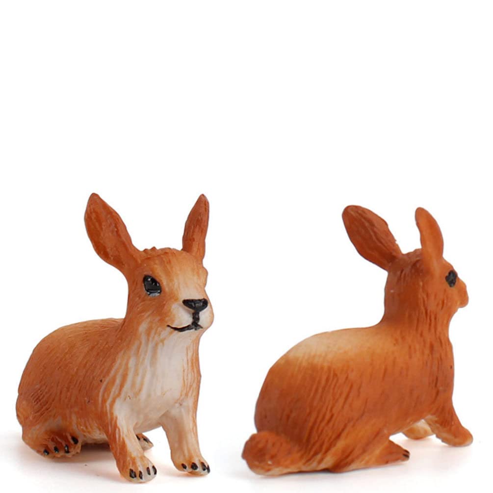 PRETYZOOM 28-Pcs Mini Farm Animal Set, Farm Figures, Miniature Farm Model, Educational Toy for Home or School