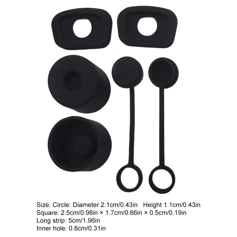 

6PCS Set Leakproof Straw Cover Food Grade Silicone Spill Proof Stopper for Stanley Cup 40oz/30oz Tumbler Accessories Straw Cap