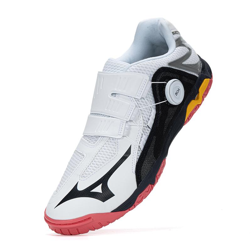 Mizuno Wave Medal Boa Professional Mesh Synthetic Leather Shoes Unisex Sneakers White Black Orange 81GA201231