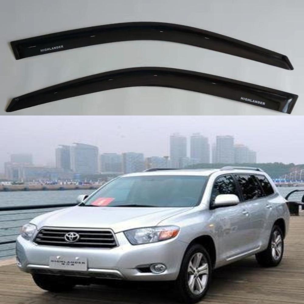 

Fits 98-07 Highlander Acrylic Rain Shield Eyebrow Deflector Contact for Bulk Discount чорний