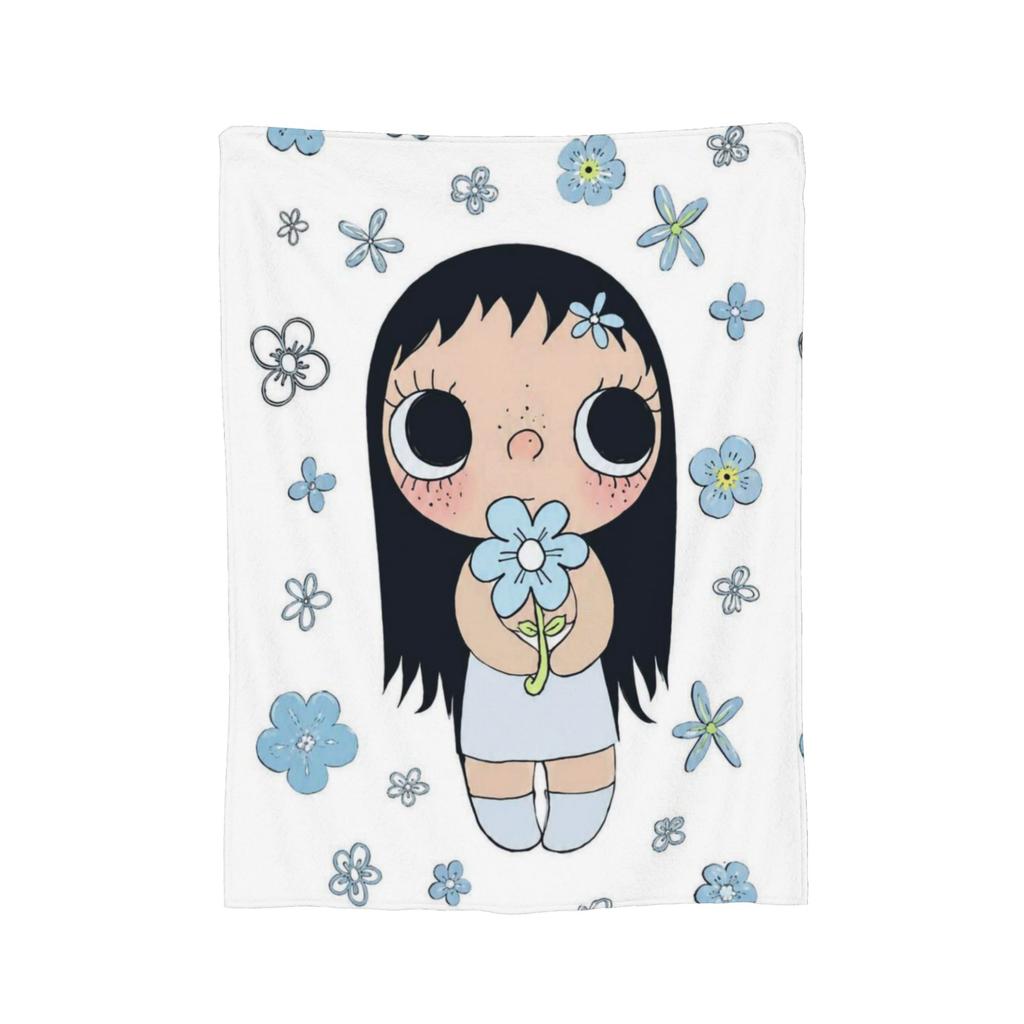 Yuy Manga Girl Пушистое одеяло Сяоюй Потрясающие пледы для дома El Sofa 150*125См Кусок ковра,