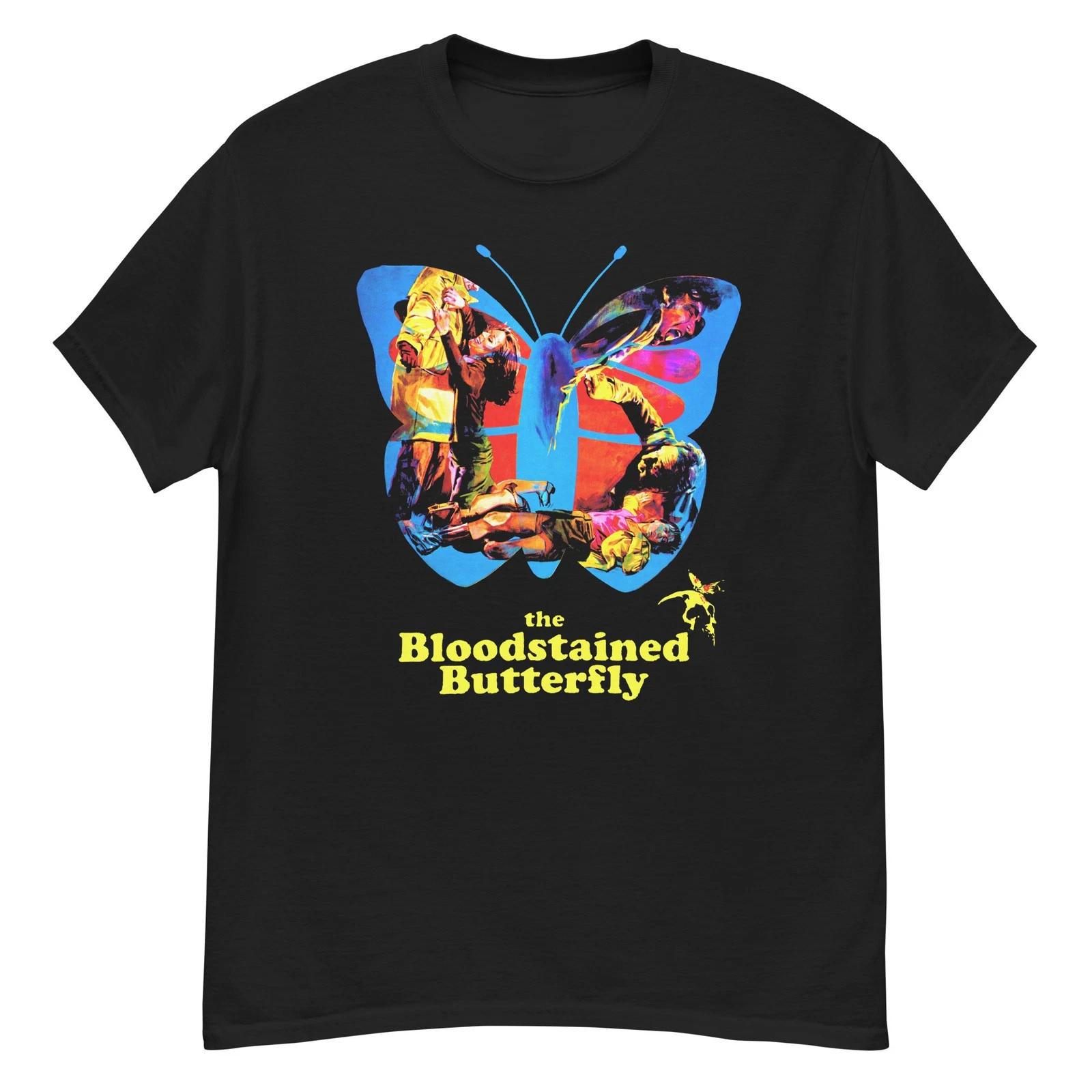 The Bloodstained Butterfly cult giallo film fan art t-shirt 4XL
