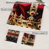 3pcs Black Bedding Set Queen Crown Print King Queen Double Full Twin Single Size Duvet Cover Set 2 Pillowcases for Birthday Gift