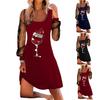 Brand Fall New Womens Dress With Christmas Wine Glass Design And Long Sleeves For Casual Street Style