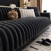 Solid Color Fashion Plush Sofa Cover Seat Cushion Winter Thick Non-Slip Furniture Protective Chair Cover Home Decor Sofa Blanket