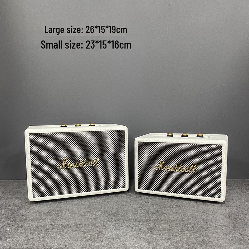 Marshall Speaker Model Ornament: Wooden Shell & Leather Wrap - Perfect for Model Home Decor