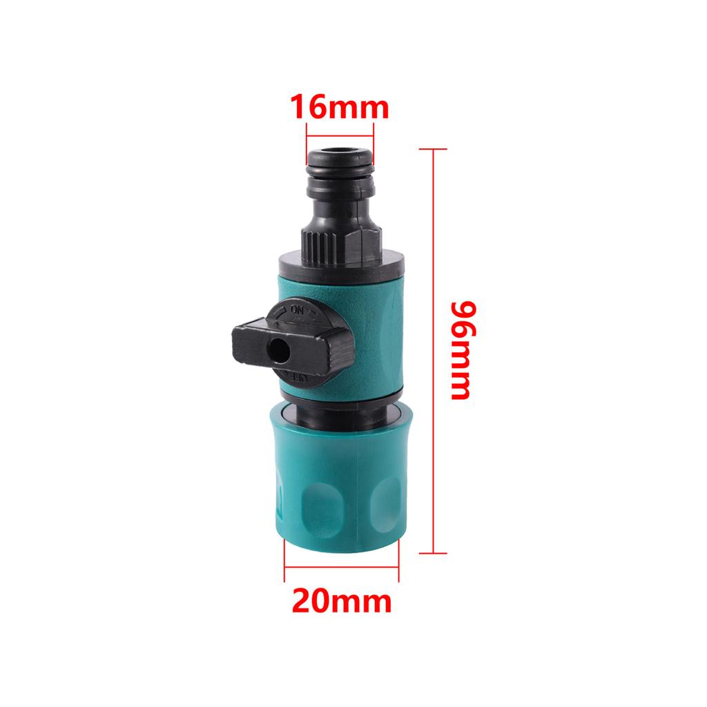 1 Set One-Way-Four-Valve Water Splitter 16mm Nipple Quick Switch Valve Garden Lawn Irrigation Car Washing Multiple-Use Connector