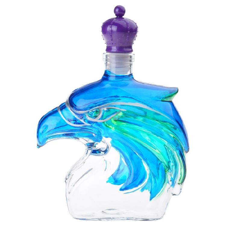 Clear Team Pride Decanters With Easy Cleaning Front Showcasing Seahawk Shape Suitable For Daily Use Or Special Event