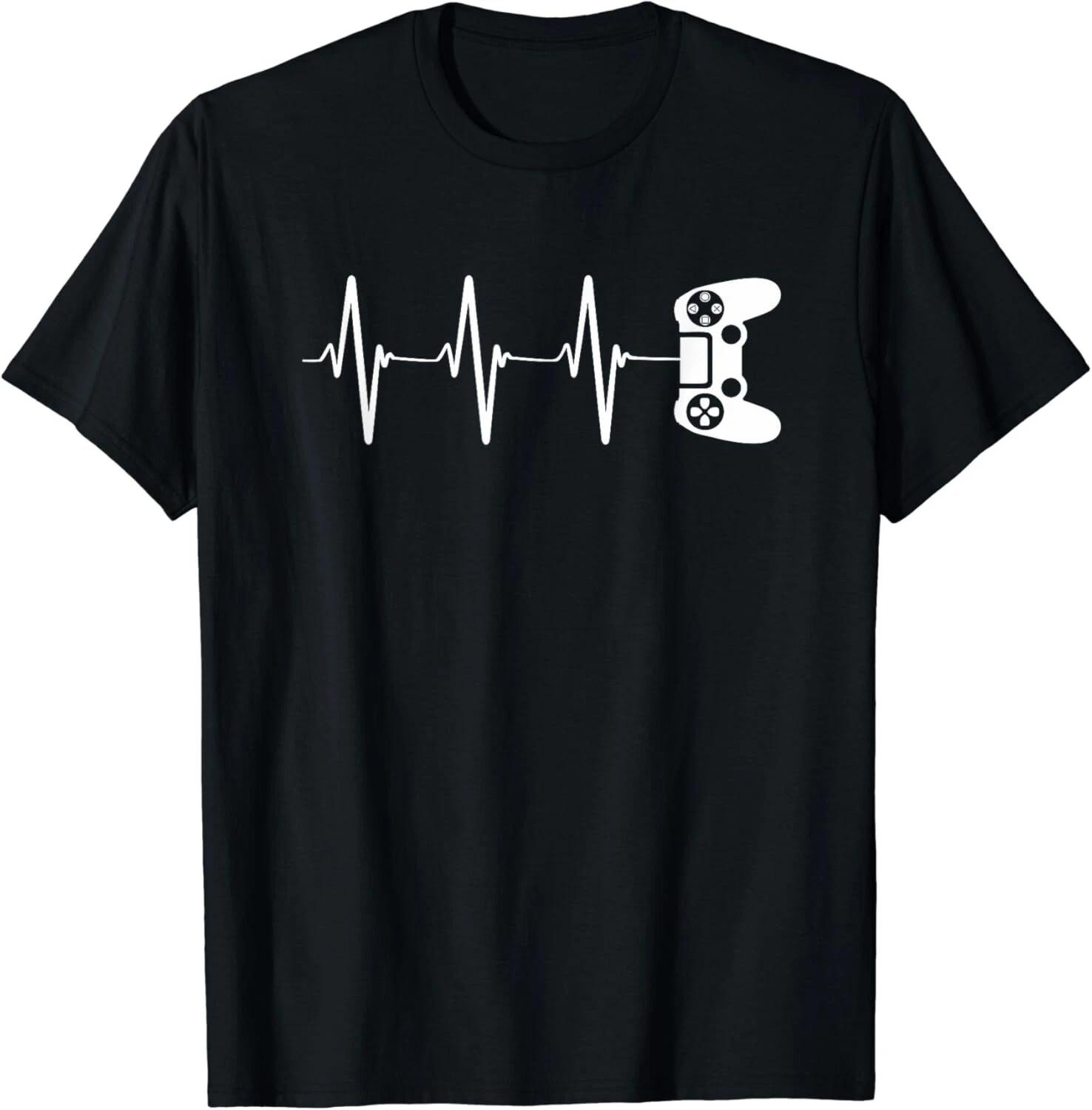 Gamer HeartbeaT-Shirt - Video Game Player Gifts Gift Unisex T-Shirt 3XL