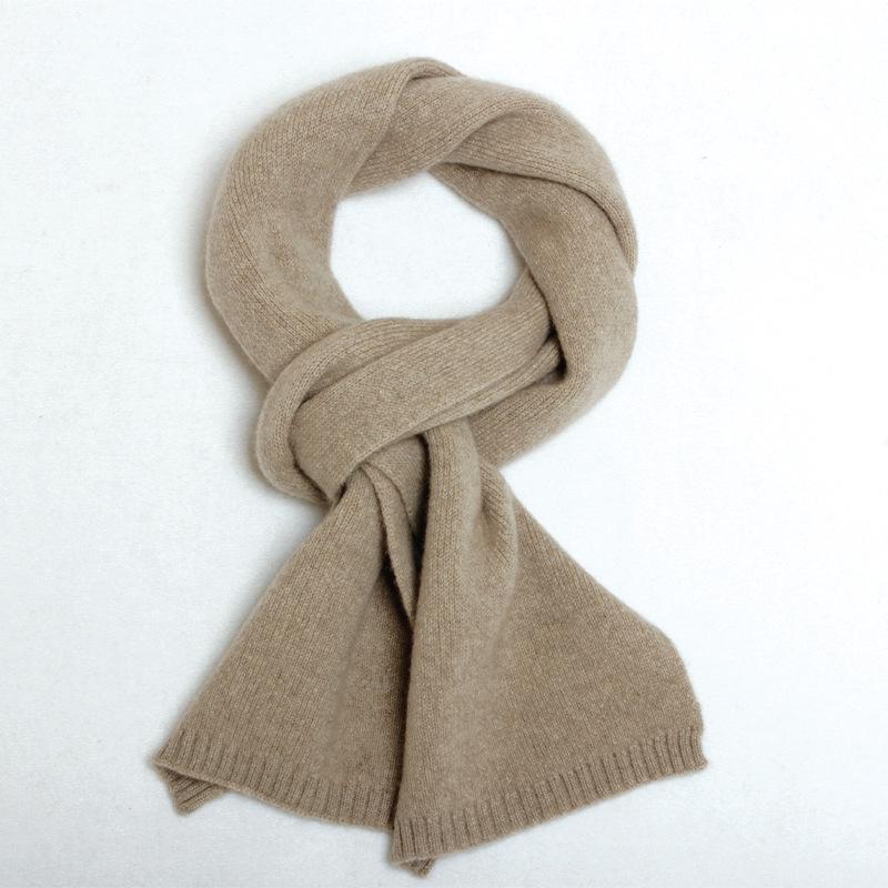 12-Gauge Pure Cashmere Thick Knit Scarf, Unisex, Available in 10 Colors, Stylish and Warm