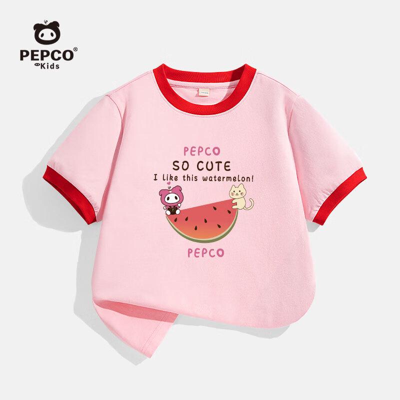 Little Piggy Banner Girls  Cotton Short-Sleeve T-Shirt 130