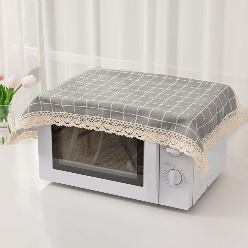 1Pcs 40x60cm Microwave Dust Cloth Dustproof Lace Tablecloth  for Desk Photo Background