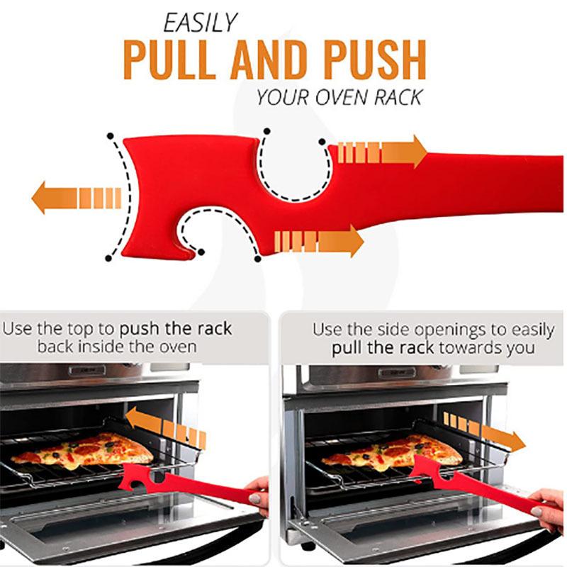 

1Pc Kitchen Oven Scalding Hand Pull-Out Rod, Oven Rack Pusher, Holiday Gift 11 inches