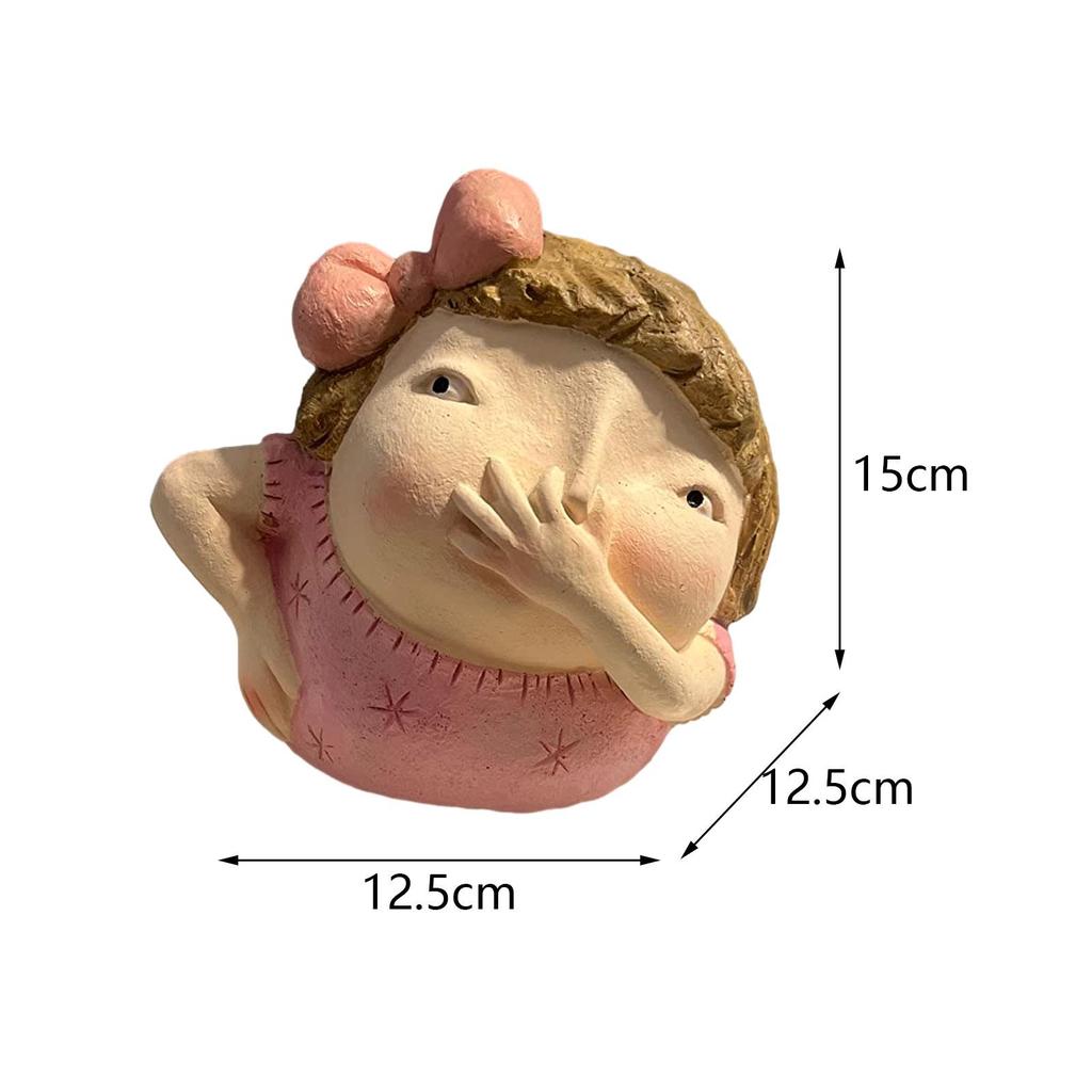 Vulgar Figurine Bathroom Decoration Creative Weird Decor Modern Art Statue Kitschy Figurine Holding Nose Bathroom Statue