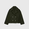 Autumn Women's Clothing European and American Style Ladies Fashionable Simple Versatile Double-breasted Short Coat