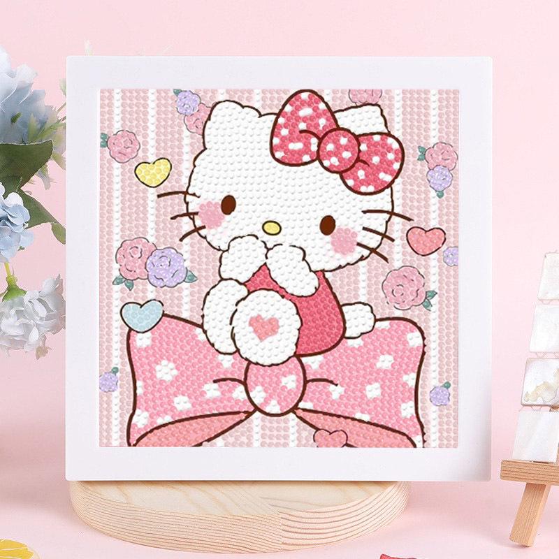Sanrio Children's Diamond Painting with Frame Stickers - DIY Handmade Gift Set
