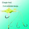 Anti-Bottom Silver Carp & Bighead Rig Set: Iseama Hooks & Buoyancy Board for Sea Fishing
