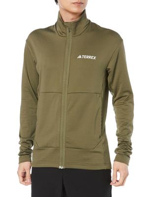 Jaqueta Fleece Leve Adidas Terrex Multi MKW63 Olive Strata XL Zíper Completo Masculina (IQ3742)