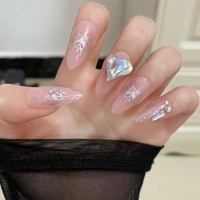 Luxurious Handmade Translucent Nail Tips for Autumn/Winter – Soft Texture, High-Class Feel