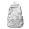 Zaino in Nylon Stampato Paesaggio Stile Cinese con Grande Capacità e Tasche Multiple Adatto per l'Uso Quotidiano e Studentesco Come Zaino Studentesco