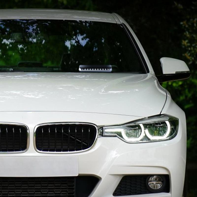 Car Temporary Parking Card Car Phone Number Display Sign Card Vehicle Stop Accessories For Men Women