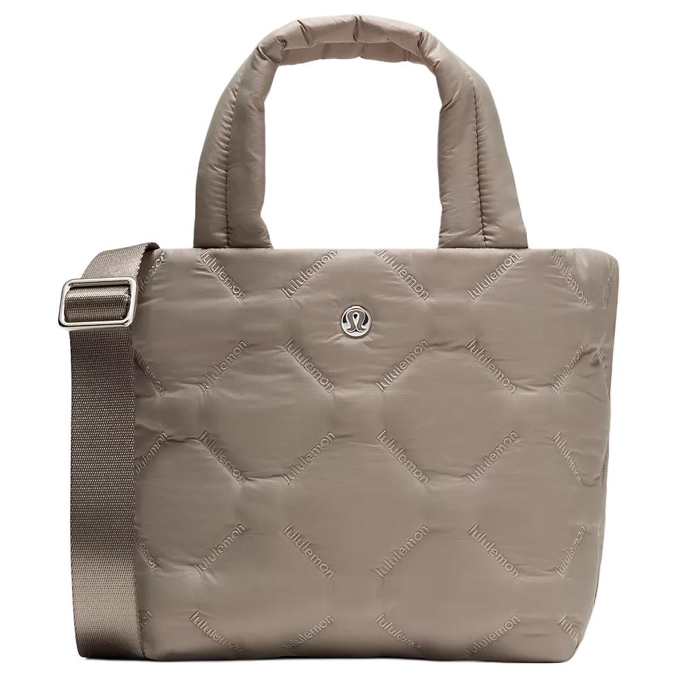 Lululemon 5L Tote Bag Simple Versatile Detachable Shoulder Strap Waterproof Nylon Handbag Mini Women handbags Warm-Gray LW9GC1S-070108 Warm Gray