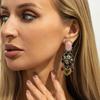 SHIXIN Vintage Acrylic Love Heart Flower Drop Earrings for Women Unique Irregular Geometric Pendant Earrings New Fashion Jewelry