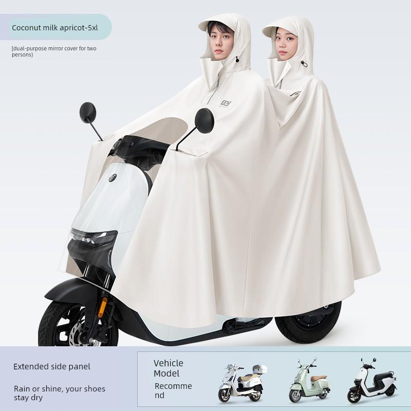 Impermeabile per Scooter Elettrico da Donna, Monoposto, Lungo, Integrale, Antitempesta, Extra Large e Spesso, Poncho Impermeabile per Guidare