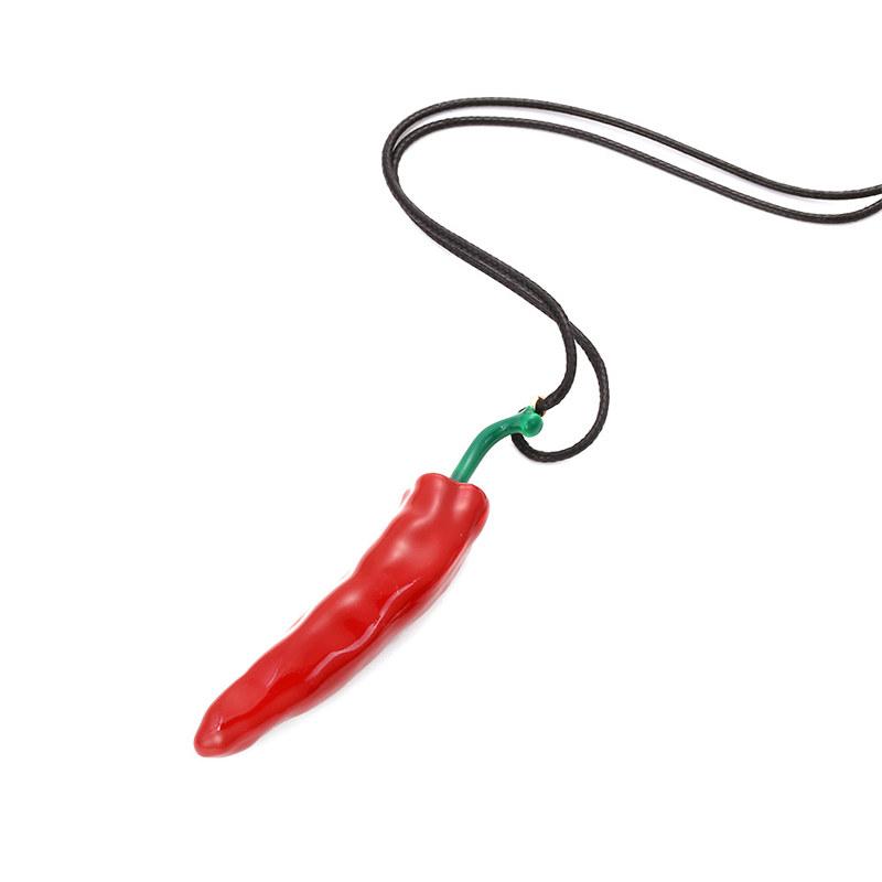 

Ожерелья с подвеской в форме красного перца чили для женщин, ювелирные аксессуары
