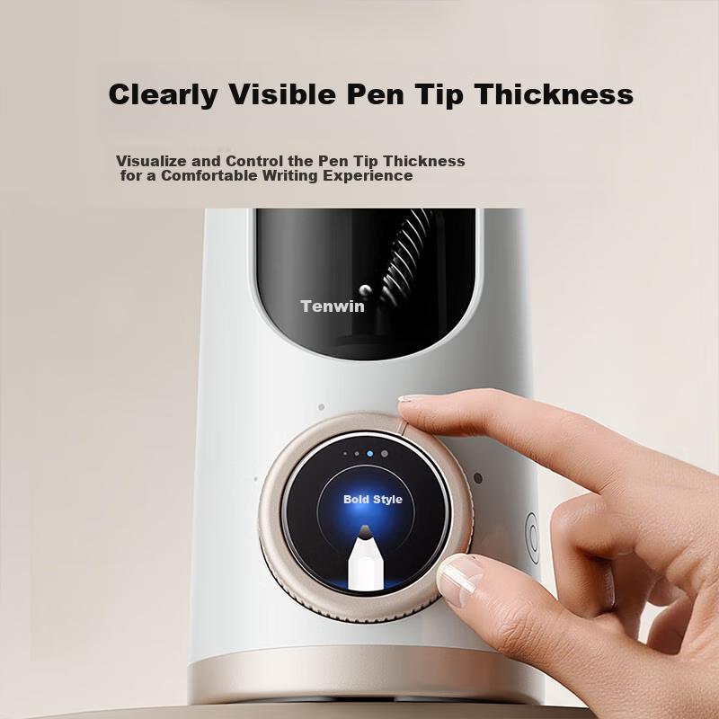 Intelligent AI Fully Automatic Pencil Sharpener, Electric Pencil Sharpener with Large Diameter, Thick Barrel, Large Triangle, Quiet Operation