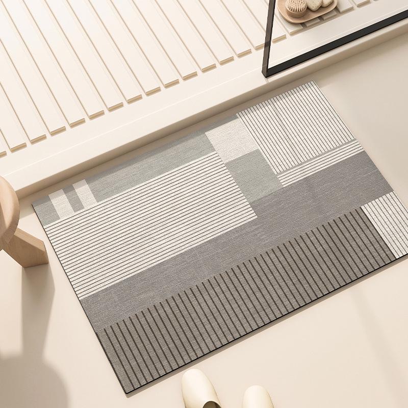 Wabi-Sabi Diatom Mud Bathroom Mats: Absorbent, Quick-Drying, Non-Slip, Dirt & Wear-Resistant.