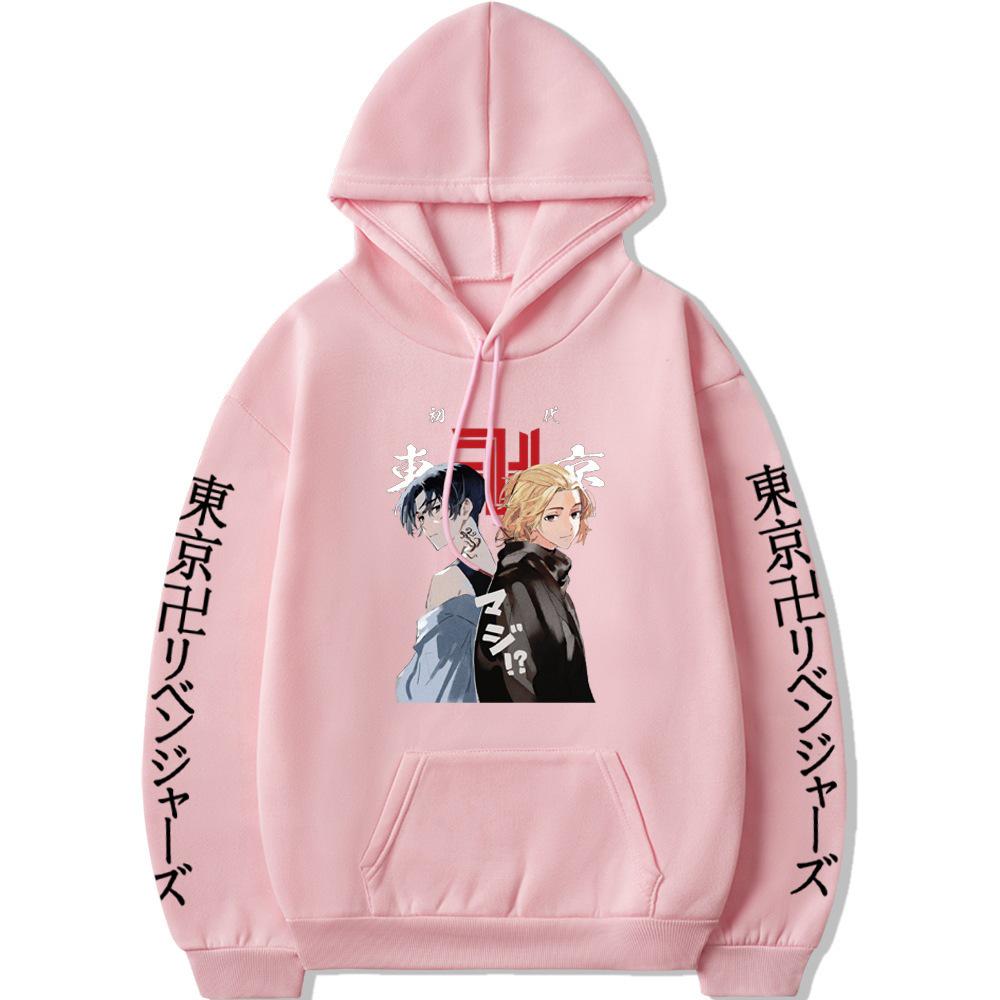 Tokyo Revengers Anime Print Loose Hooded Sweatshirt