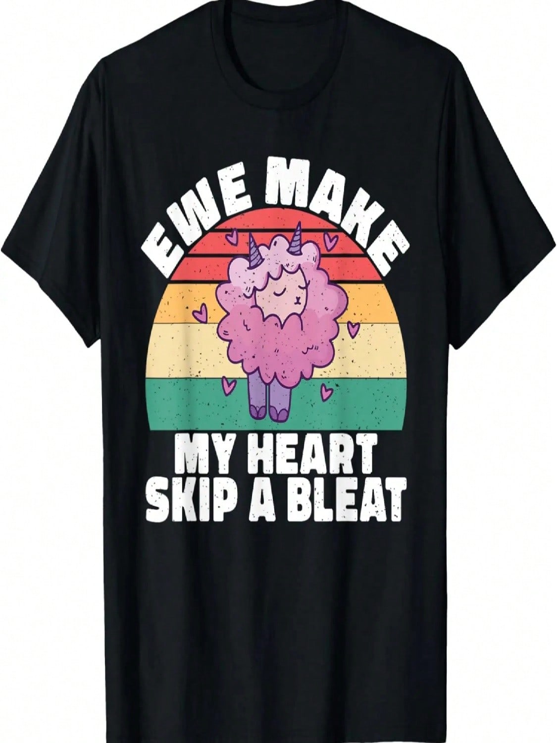 Ewe Make My Heart Skip A Bleat Sheep T-Shirt S разноцветный
