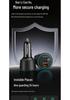 PISEN 205W Super Fast 3-Port Car Charger for Apple Devices with Cigarette Lighter Adapter