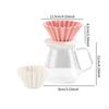 Ceramic Coffee Filter Cup Reusable Single Maker for Office Travel 2pcs Pink