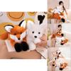 Adorable Fox Plush Pillow For Sofa And Bed Decorative Cushion Soft Stuffed Toy