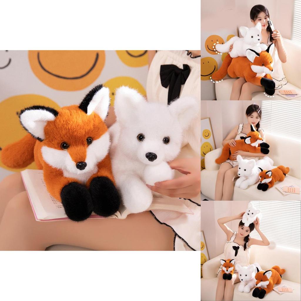 Adorable Fox Plush Pillow For Sofa And Bed Decorative Cushion Soft Stuffed Toy