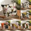 Decorative Botanical Print Pillow Case Home Living Room Decoration Linen Pillow Cases Cushion Cover