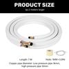 Flexible Small Split Brass Lines Enhances Three Insulation With Mounting Strips  Refrigerants Line Set for Split System