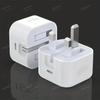 UK USB C Charger QC 3.0 Quick Charge PD 25W Foldable Type C Fast Charging Travel Wall Charger Power Adapter For iPhone 16 15