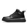 Winter new Martin boots British style mid-top leather shoes retro high-top platform boots