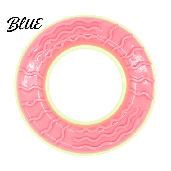 Flexible TPR Teeth Cleaning Toy Dog Cooling Chew Toy Popsicle Ice Freezer Donut Shape Interactive Pet Play Accessories Reusable Freeze for