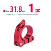 Pince de tige de selle de vélo en alliage d'aluminium à dégagement rapide, verrouillage de selle pour vtt 31.8mm 34.9mm