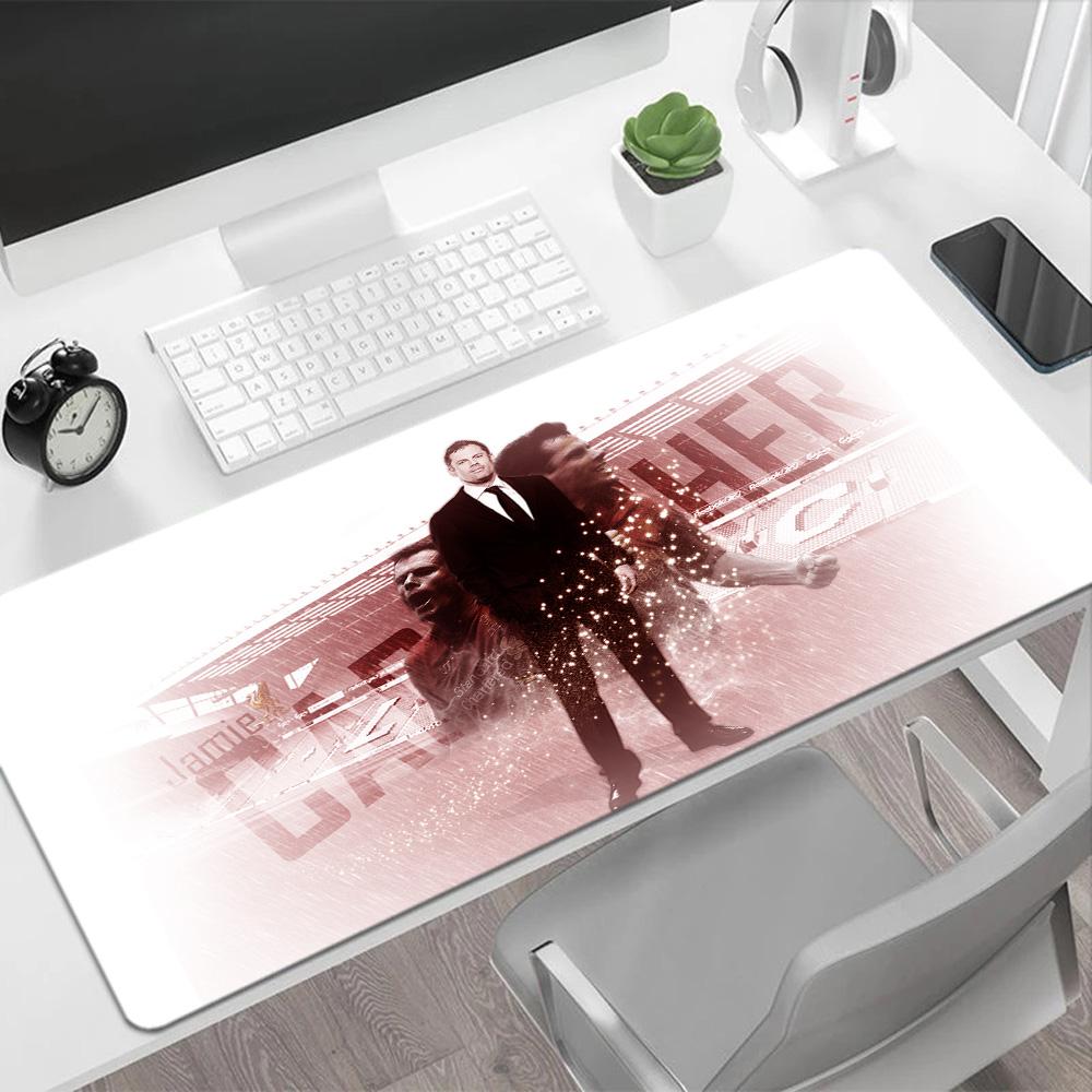 Dynamic Soccer Player Action Gaming Mouse Pad Desk Mouse Pad HD Print Desk Pad Non-Slip Rubber Base Gaming Accessories Ideal Gift for Gamers