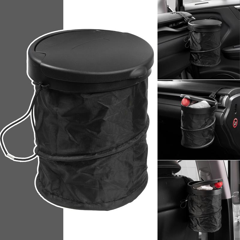 Universal Car Trash Can with 4 Ways To Tall Portable Air Vent Hang Seat Back Mount Waste Bin Bag for Auto Interior Organizer